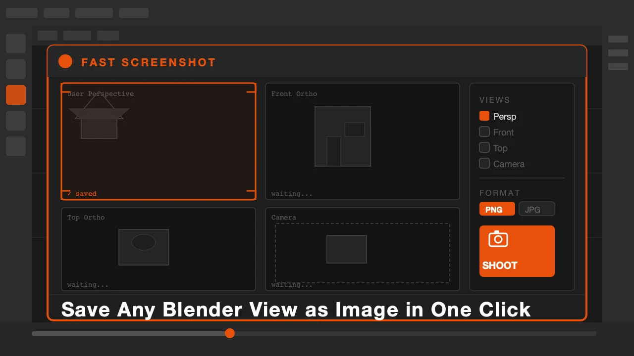Fast Screenshot — Blender viewport screenshot addon