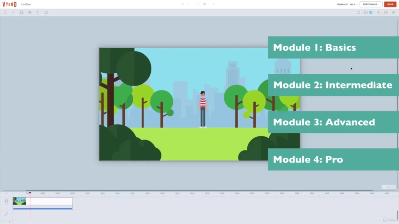 Professional 2D Animation Course on Vyond