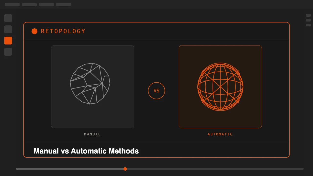 Blender Retopology: Manual vs Automatic Methods