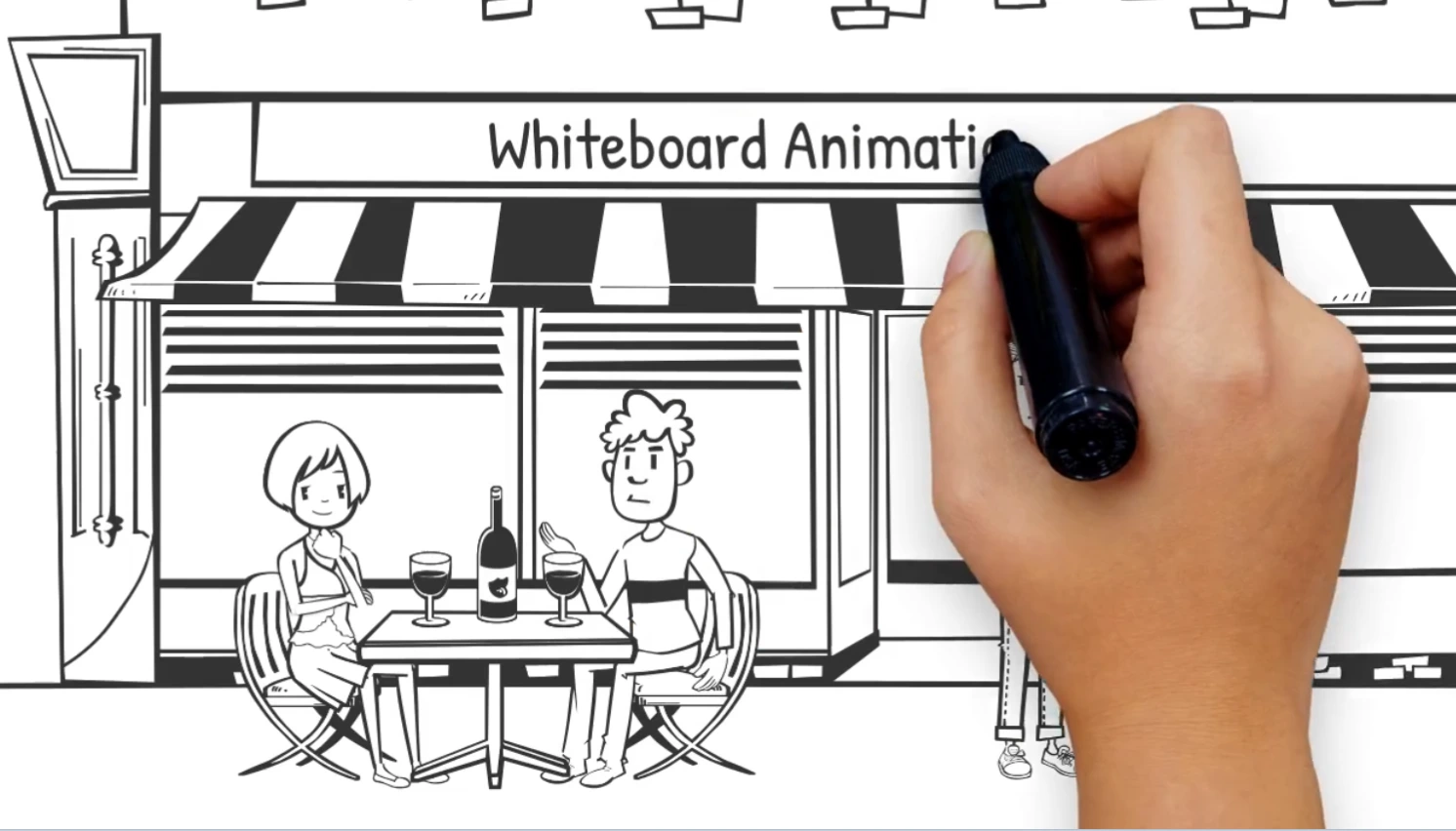 Whiteboard animation made with Vyond