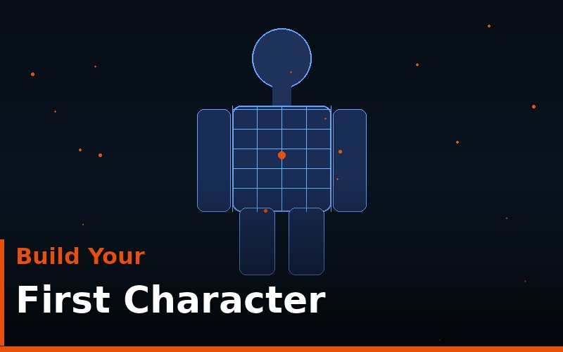 Simple character model created in Blender by a beginner