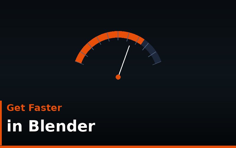 Blender viewport with keyboard shortcuts visible — getting faster without tutorials